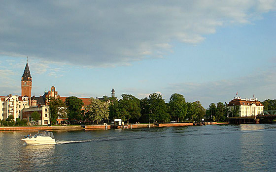 Blick über die Dahme auf die Altstadt